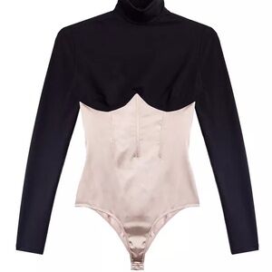 Fleur de mal mock neck bodysuit